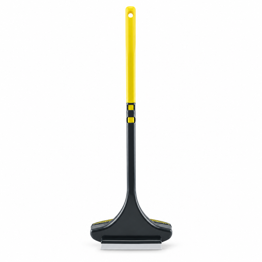Dual-Sided Window & Screen Cleaning Brush with Adjustable Handle and Squeegee