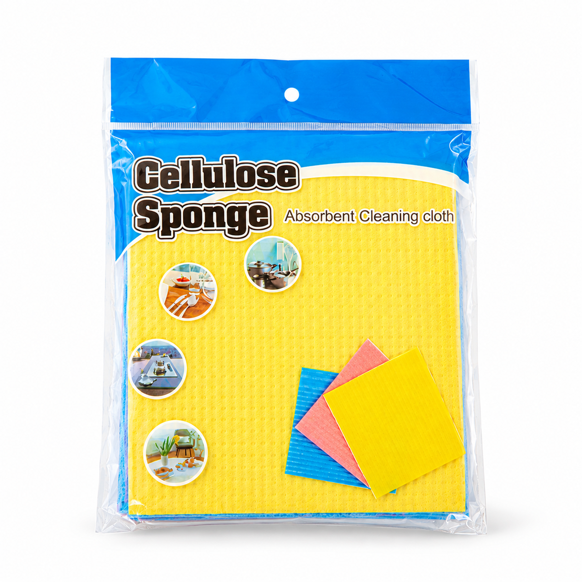 Absorbent Cellulose Cleaning Sponge Cloths